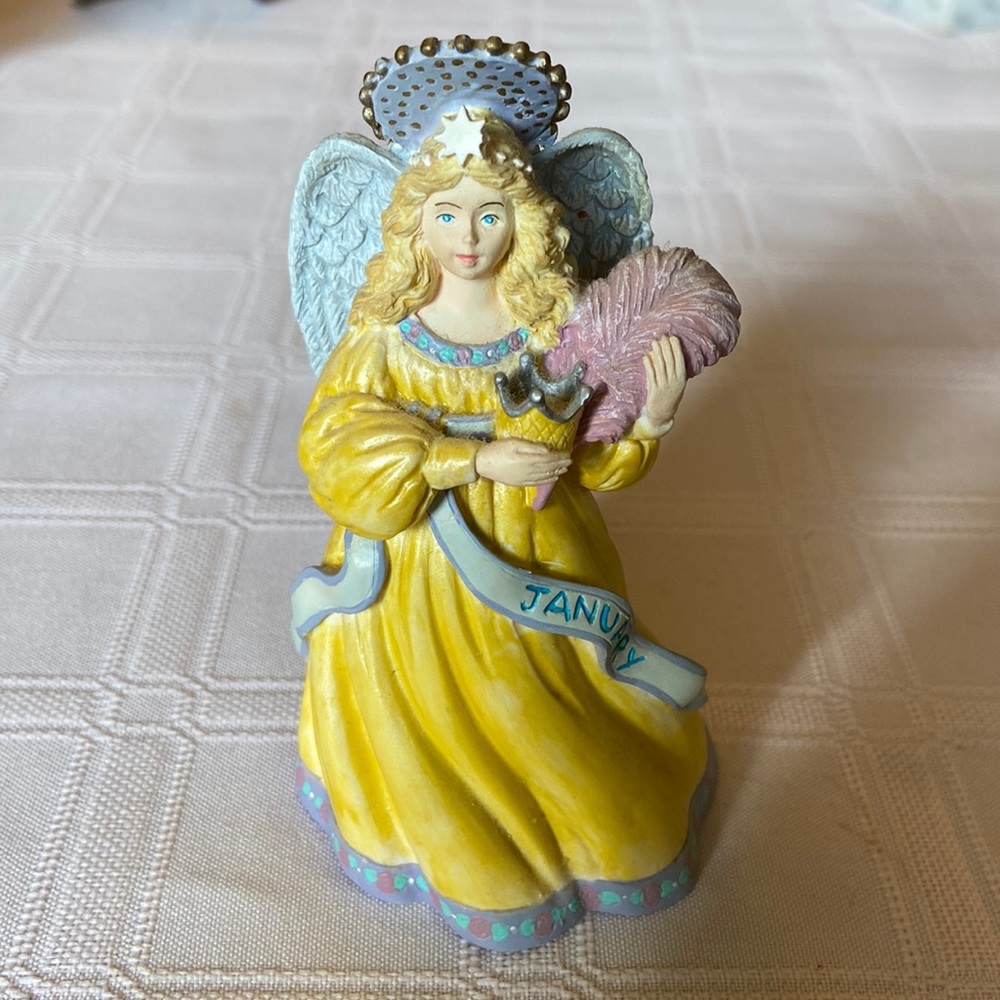 Angel of the month January figurine